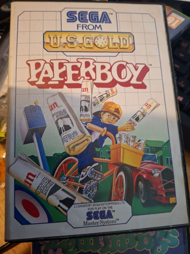 Sega Master System Paperboy, ei ohjeita