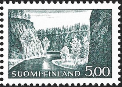 1964 Yleismerkki Ristikallio 5,00 paperi xHa 4 LaPe 586 x