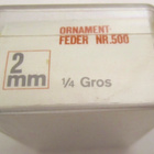 Kynän Kärkiä 1/4 Gros 2 mm Brause Iserlohn Ornament N 500 - pikkukuva 2