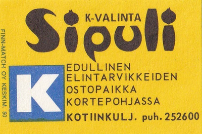 Kortepohja, SIPULI K-valinta    .b480