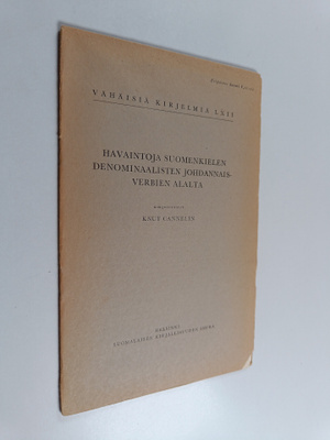 Knut Cannelin : Havaintoja suomenkielen denominaalisten j...