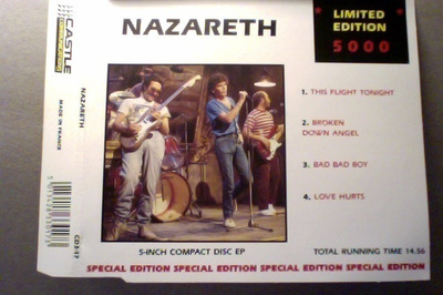 NAZARETH  ::  THIS FLIGHT TONIGHT  ::  CD  EP  LIMITED  1989