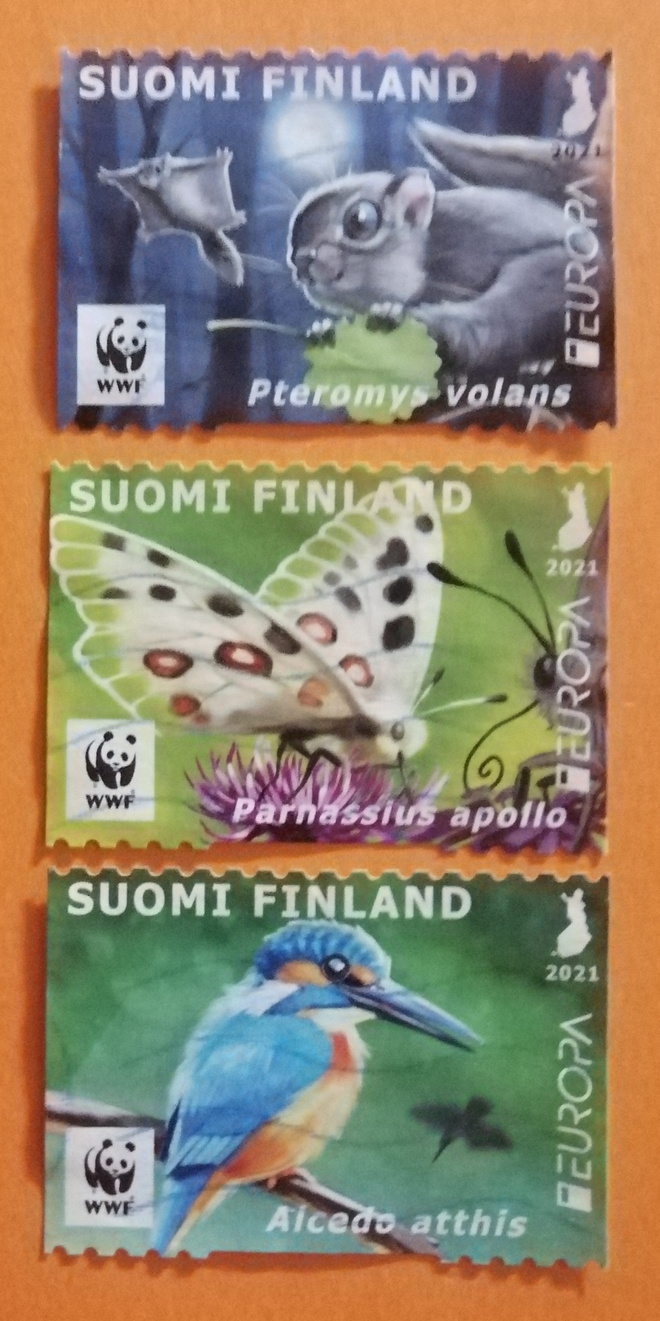 SUOMI 2021 Europa - Uhanalaiset eläimet 3