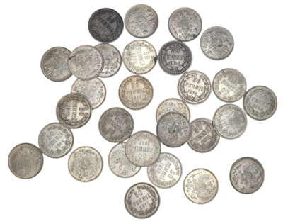 50 Penniä 1874-1917 30 kpl