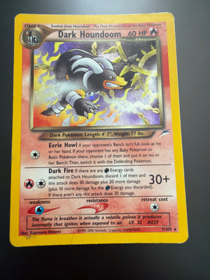 Pokemon kortti holo Dark Houndoom 7/105