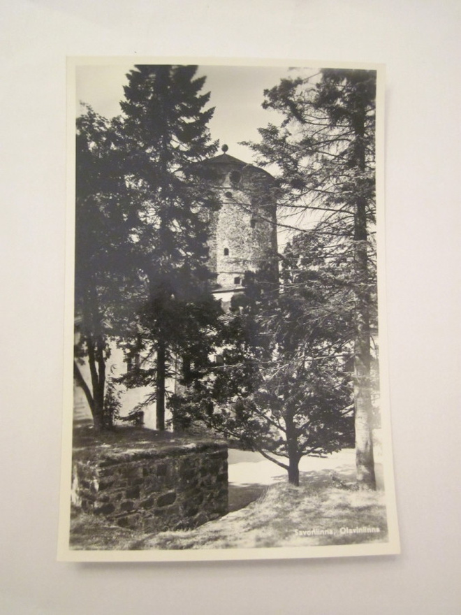 VANHA Postikortti Savonlinna 1950-l Alkup.Mallikappale