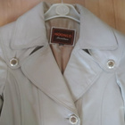 MOONCO Leather 38/XL-koko nahkatakki beige. - pikkukuva 2