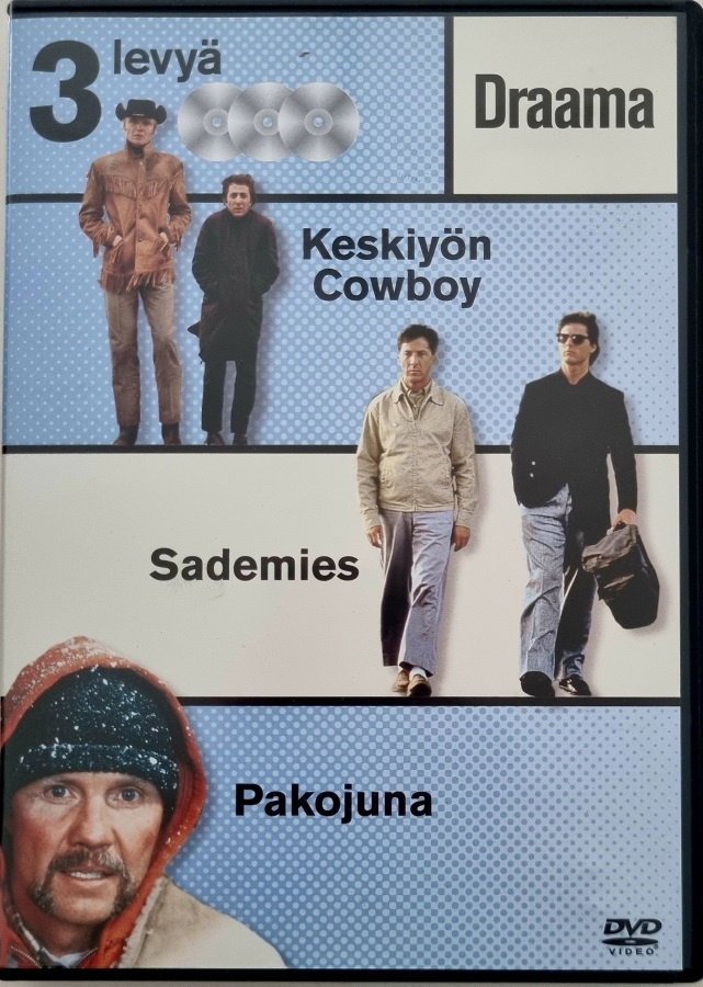 KESKIYÖN COWBOY, SADEMIES & PAKOJUNA DVD(3 DISC)