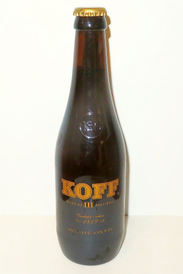 Koff 180 vuotta olutpullo