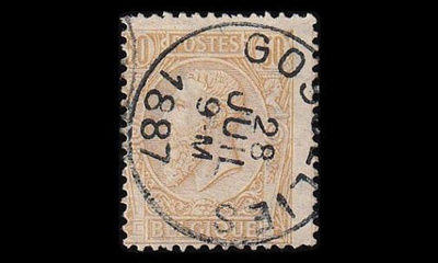 Belgia 45 o Leopold II 50 Fr (1884)