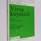 Näytteitä uralilaisista kielistä 2 : Viron kirjakieli = E... - pikkukuva 1