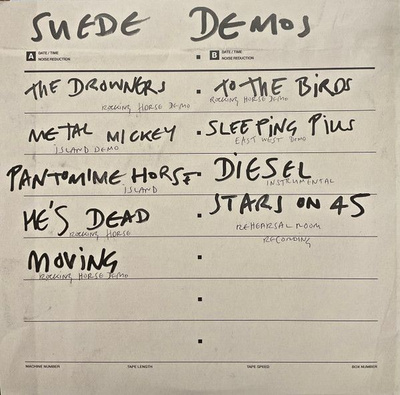 SUEDE: Suede Demos LP (Clear vinyl) - 2023 RSD