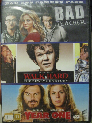 BAD TEACHER/ WALK HARD JA YEAR ONE DVD TRIPLE