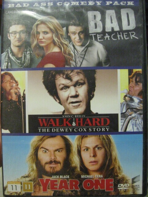 BAD TEACHER/ WALK HARD JA YEAR ONE DVD TRIPLE