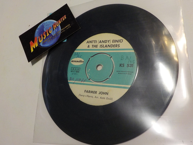 ANTTI EINIÖ & THE ISLANDERS - FARMER JOHN VG+ 7'' SINGLE