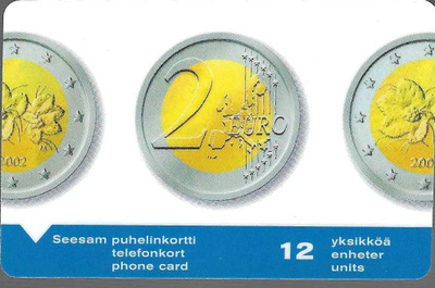 D390 2 EUROA TURUN PUHELIN PUHELINKORTTI