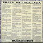 Polyteknikkojen Kuoro – Kallista Lasia/Koskissitsit LP 1972 - pikkukuva 3