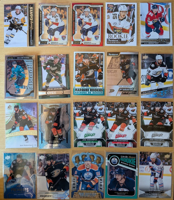Suomalaispelaajien Rookie RC ja YG RC -kortteja alk. 1 EUR