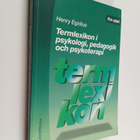 Henry Egidius : Termlexikon I psykologi, pedagogik och ps... - pikkukuva 1