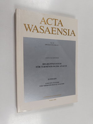 Anita Nuopponen : Begreppssystem för terminologisk analys...