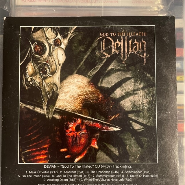 DEVIAN - God To The Illfated cd (pahvikuori) Thrash, Black M