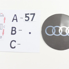 Audi Pyöreät Alumiinitarrat ; Eri Kokoja (1kpl) - pikkukuva 4