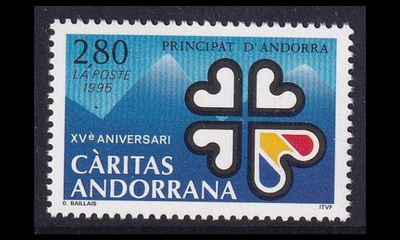 Andorra Fr 479 ** Caritas-hyväntekeväisyysjärjestö (1995