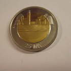 25 MK Itsenäinen Suomi 80 Vuotta 1997 . Juhlaraha. - pikkukuva 1