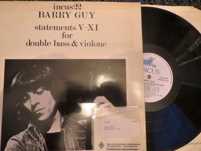 Barry Guy: Statements V-XI LP