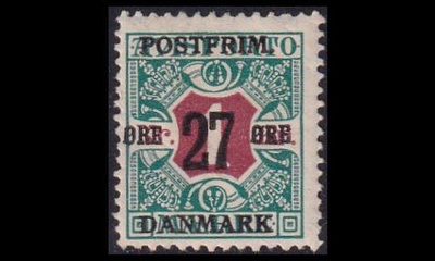 Tanska 94 ** Avisporto pp 27/1 kr (1918)