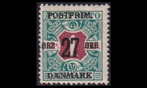 Tanska 94 ** Avisporto pp 27/1 kr (1918)