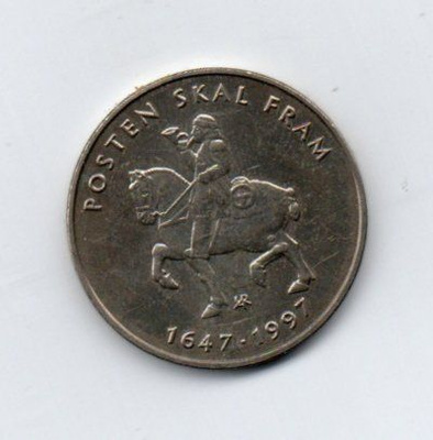 NORGE 5 KR POSTEN SKAL FRAM 1647-1997