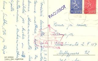 LAIVAPOSTI M/S NORDIA PAQUEBOT+ MUUT LEIMAT
