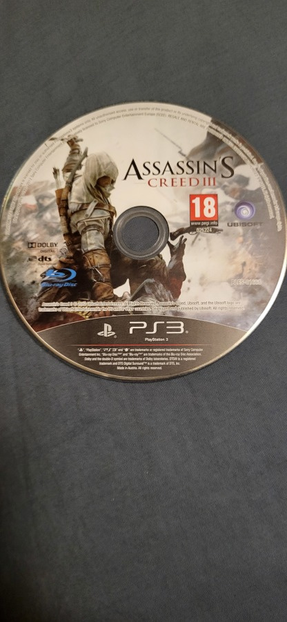 Ps3 Assassin's creed 3 BLES-01668 peli