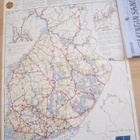 VANHA Suomen Autokartta Auto Kartta 1940 - pikkukuva 2