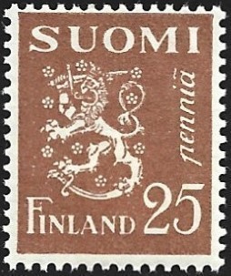 1930 M-30 L 25 p vaalean kellanruskea ** Lape 146 a LP Lm1