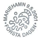 Ål 2001 Eurooppa-merkki 3,20 mk välilöpari logo EPL LaPe 191 - pikkukuva 3