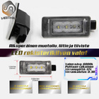 Peugeot LED rekisterikilven valot — kirkkaan valkoinen 600 - pikkukuva 3