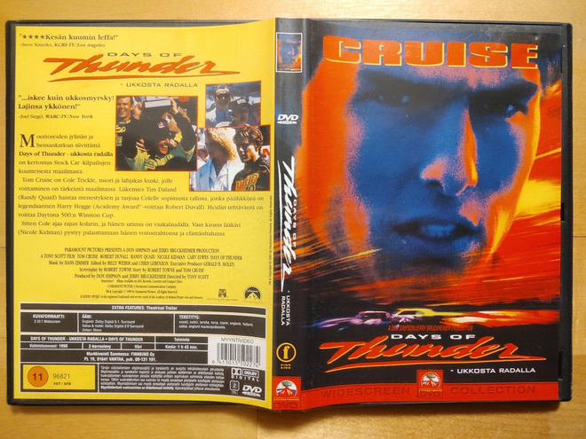 Days of Thunder - ukkosta radalla DVD