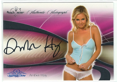 Bench Warmer 2008 Signature Series Autograph Amber Hay