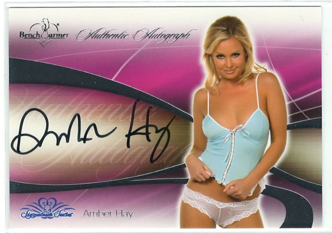 Bench Warmer 2008 Signature Series Autograph Amber Hay