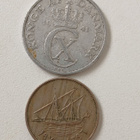 Kuwait  50  fils  1976 + Tanskan  5 kruunu 1941 - pikkukuva 2