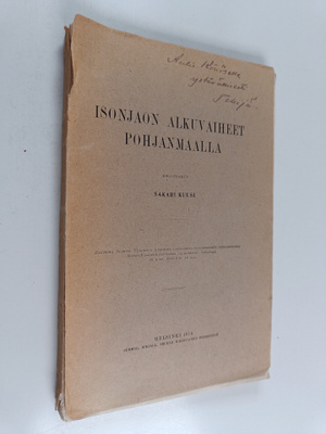 Sakari Kuusi : Isonjaon alkuvaiheet Pohjanmaalla (tekijän...