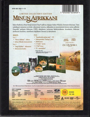 minun afrikkani (34 880) k -FI- DVD digiback, (3) LIMITED CO