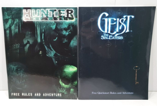 Hunter the Vigil + Geist the Sin Eaters roolipelikirjat