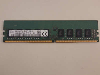 8GB DDR4 PC4-2133P-EE0-10 ECC palvelin muisti
