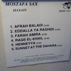 MOSTAFA SAX :: HAYATI :: CD ALBUM 1995 - pikkukuva 4