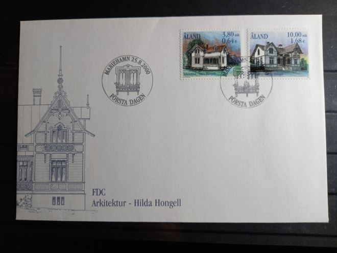 ÅLAND EPK FDC 8/2000: Arkkitehtuuria sarja