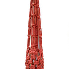 Makramee valolyhty / amppeli - 11/17 x 56 cm - pikkukuva 2