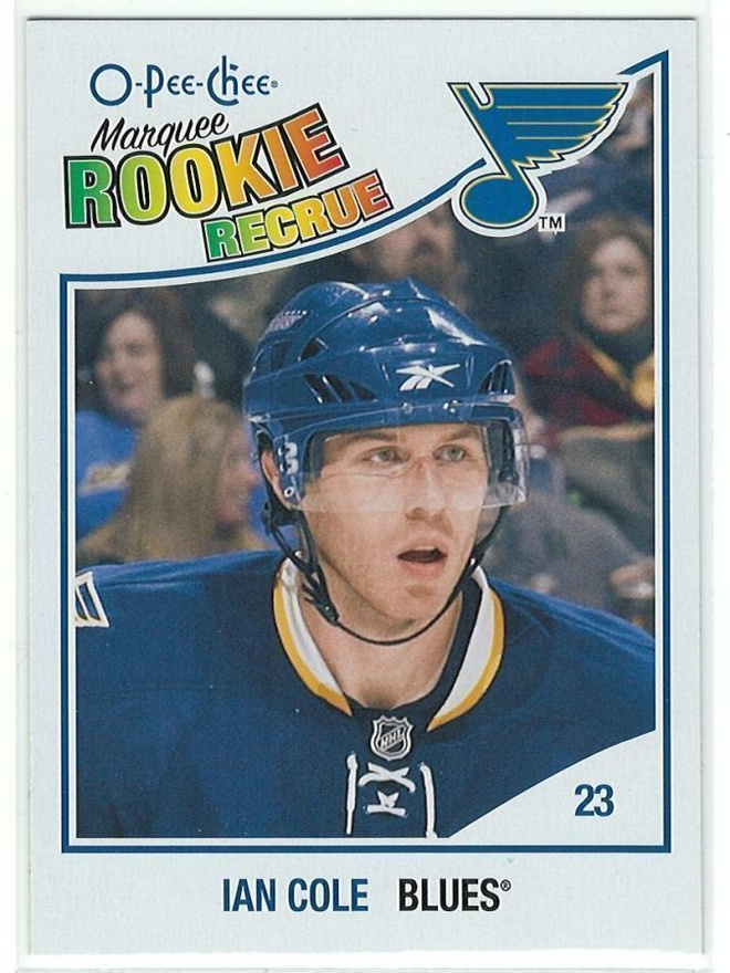 11-12 O-Pee-Chee 2010-11 Rookie Update #604 Ian Cole RC